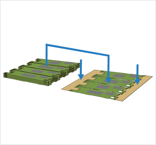 ［Image］PCB placer： HDI 基板用高精度框架排列机